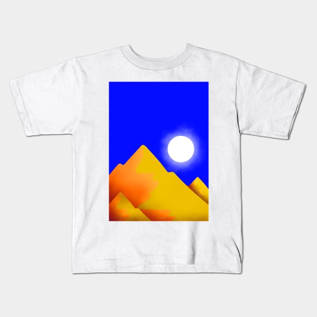 The Hot Sands Peak Kids T-Shirt by Swadeillustrations